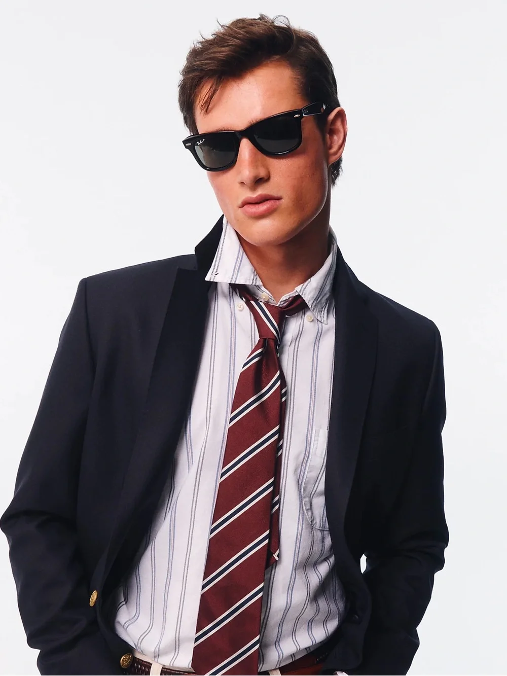 J CREW Legacy blazer in Italian wool Navy Size 44L NWT $448 CL257
